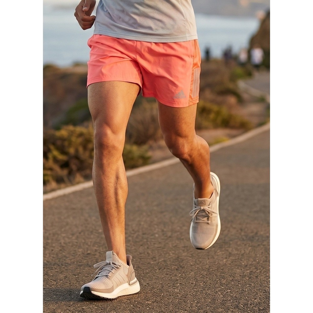 Adidas Aeroready 7" Running Shorts Mens 2XL Lined Zip Pocket Activewear Athletic